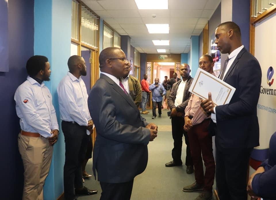Commerce Minister Mancoba Khumalo introduces electronic queuing system for company registration Commerce Minister Mancoba Khumalo introduces electronic queuing system for company registration