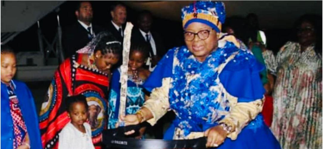 Queen Mother Ntombi Tfwala back from United Arab Emirates(UAE) Queen Mother Ntombi Tfwala back from United Arab Emirates(UAE)