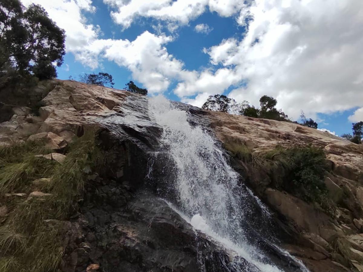 NEWLY-DISCOVERED WATERFALL AT NGWENYA MAKES A NEW TOURIST ATTRACTION SITE NEWLY-DISCOVERED WATERFALL AT NGWENYA MAKES A NEW TOURIST ATTRACTION SITE