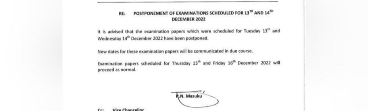 NATIONAL SHUTDOWN:University of Eswatini exams postponed NATIONAL SHUTDOWN:University of Eswatini exams postponed