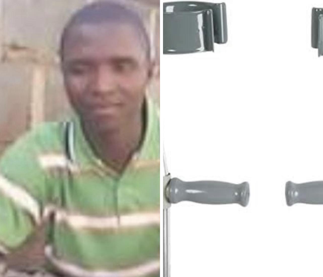 Cop Mduduzi Mamba who was shot at Kwaluseni OK Foods loses leg, to walk with crutches Cop Mduduzi Mamba who was shot at Kwaluseni OK Foods loses leg, to walk with crutches
