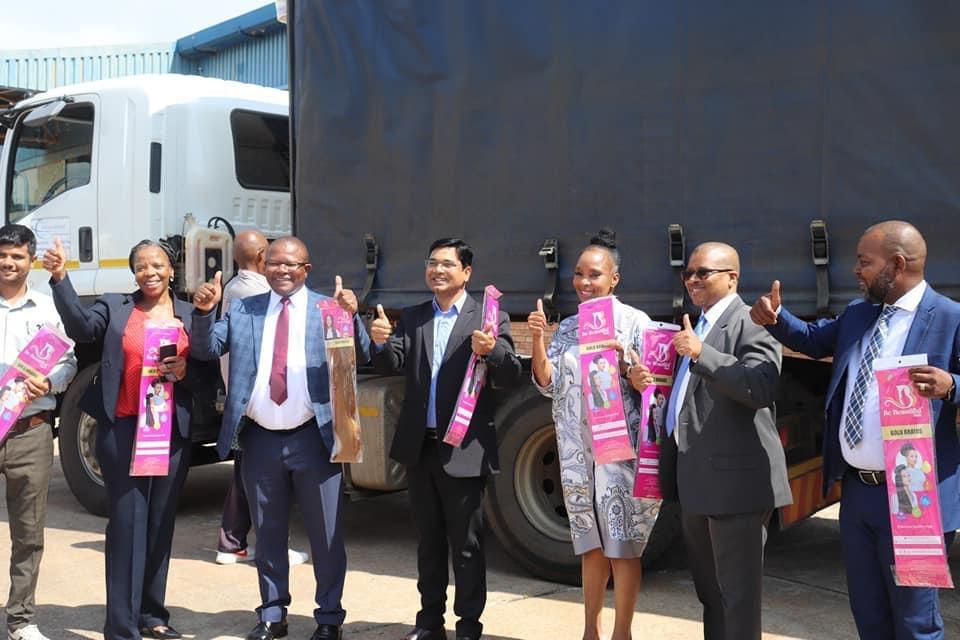 Commerce Minister Mancoba Khumalo visits Ngwenya Haircare company to witness first truckload of finished products Commerce Minister Mancoba Khumalo visits Ngwenya Haircare company to witness first truckload of finished products