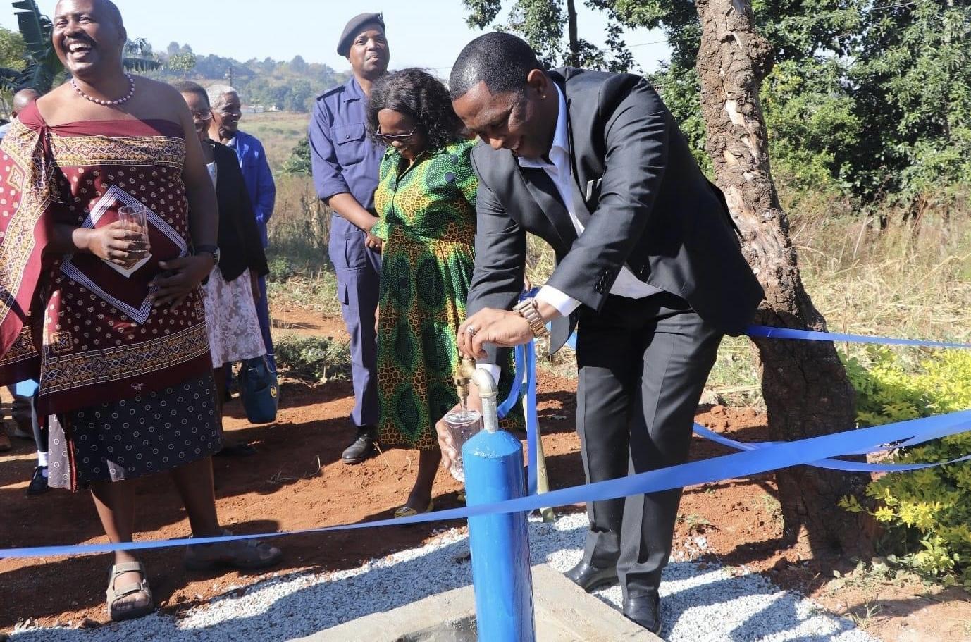 Acting Natural Resources Minister Jabulani Mabuza officially opens R2.5million Lozitha Water Project Acting Natural Resources Minister Jabulani Mabuza officially opens R2.5million Lozitha Water Project