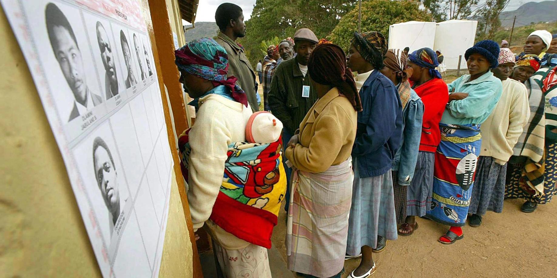 ELECTIONS: SOME CHIEFS WANT SELF-EXILED EMASWATI BARRED ELECTIONS: SOME CHIEFS WANT SELF-EXILED EMASWATI BARRED