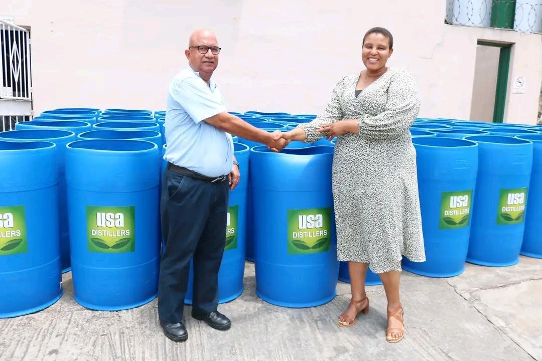 USA DISTILLERS DONATE 60 RECEPTACLES TOWARDS CLEAN ESWATINI CAMPAIGN