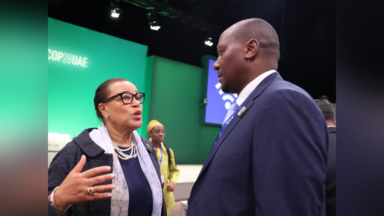 The meeting between Minister of Foreign Affairs and International Cooperation Pholile Shakantu & the Minister of Tourism & Environmental Affairs Jane Mkhonta-Simelane The meeting between Minister of Foreign Affairs and International Cooperation Pholile Shakantu & the Minister of Tourism & Environmental Affairs Jane Mkhonta-Simelane