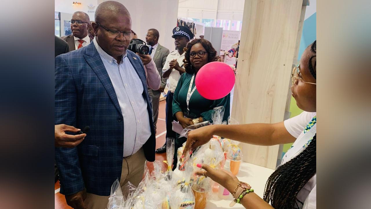 Commerce Minister Mancoba Khumalo Visits Stalls as Part of Ongoing Eswatini International Trade Fair(Eitf), Promoting Trade and Investments Commerce Minister Mancoba Khumalo Visits Stalls as Part of Ongoing Eswatini International Trade Fair(Eitf), Promoting Trade and Investments