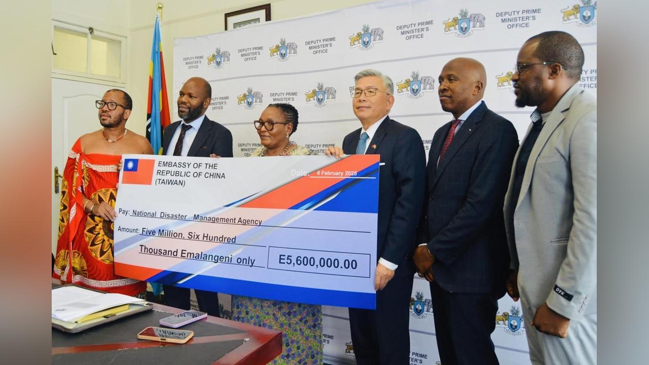 Taiwan Donates R5.6Million to Deputy Prime Minister(Dpm) Thuli Dladla’S Office, Money to be Used in Ongoing Project Seeking to Build Houses for the Poor and Vulnerable Emaswati Taiwan Donates R5.6Million to Deputy Prime Minister(Dpm) Thuli Dladla’S Office, Money to be Used in Ongoing Project Seeking to Build Houses for the Poor and Vulnerable Emaswati