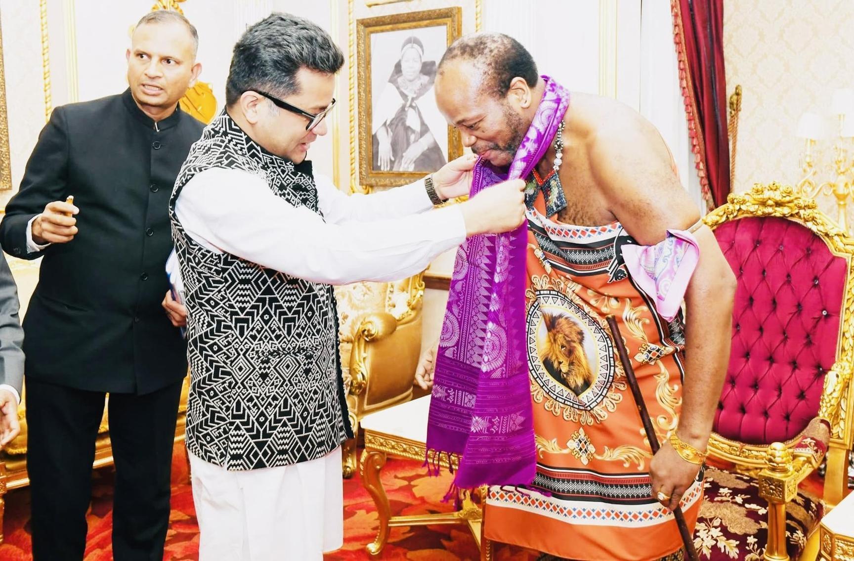 Indian Minister Pabitra Margherita Meets King Mswati