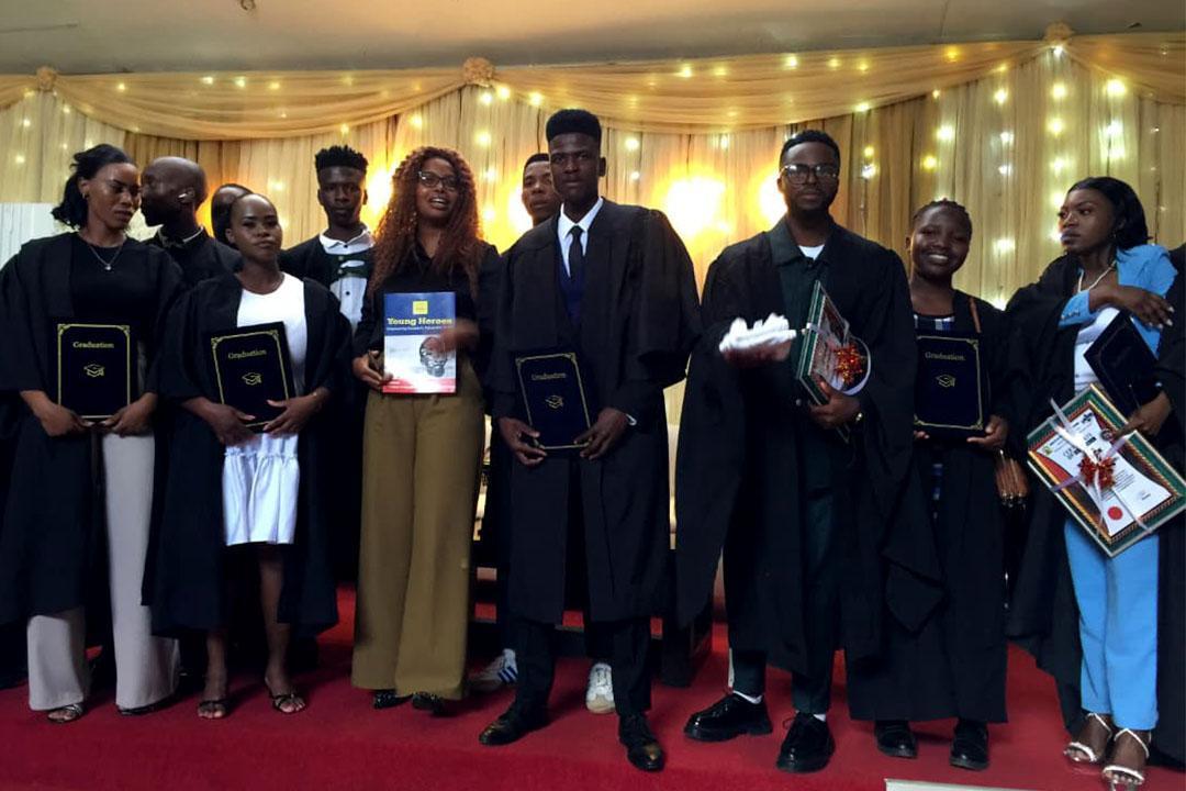 YOUNG HEROES CELEBRATE 12 GRADUATES IN NHLANGANO