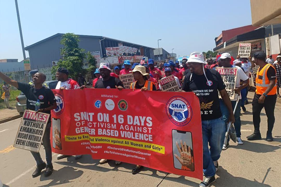 SNAT AND SWALLOWS LEAD NATIONWIDE MARCH AGAINST GBV SNAT AND SWALLOWS LEAD NATIONWIDE MARCH AGAINST GBV