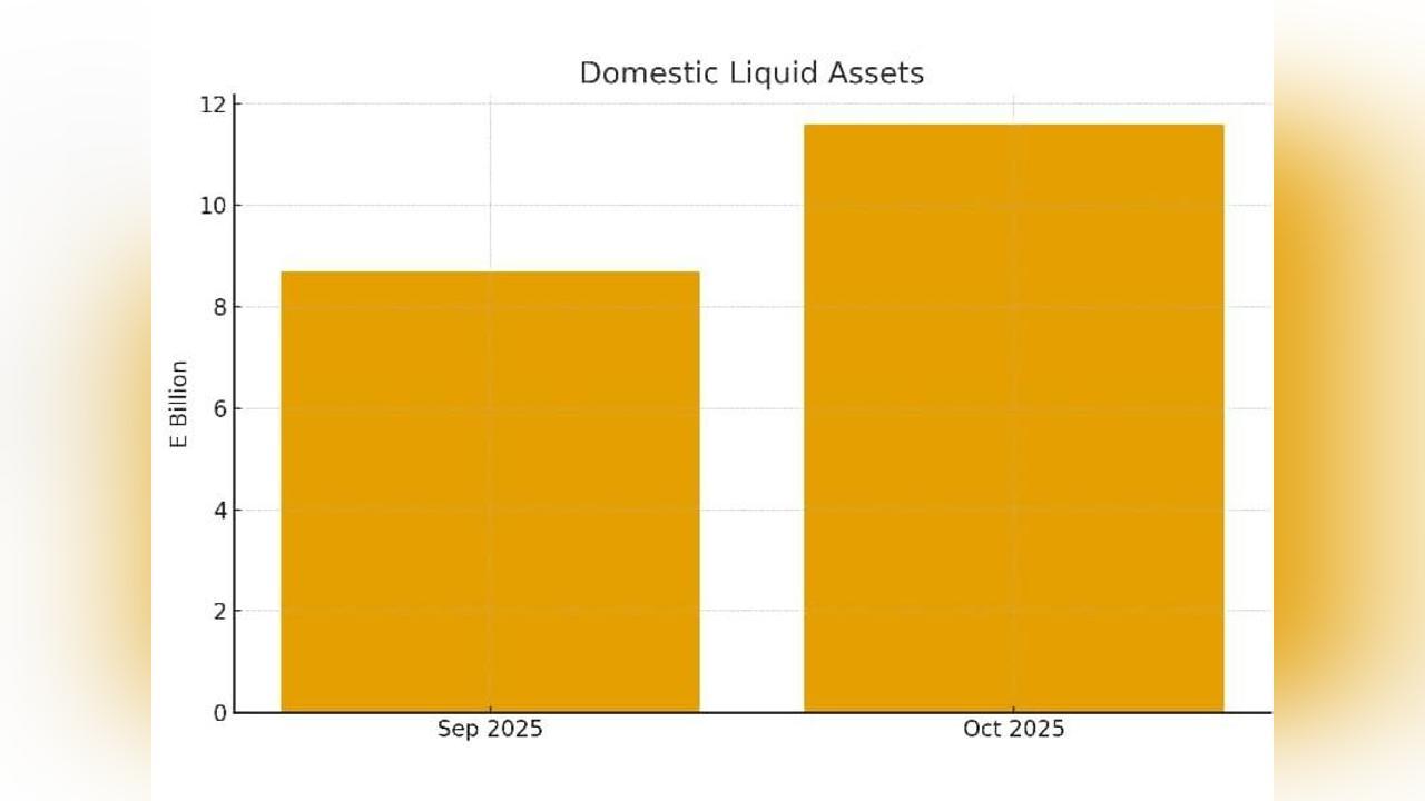 ESWATINI LIQUIDITY JUMPS 33.6% AS RESERVES HIT E15.4 BILLION ESWATINI LIQUIDITY JUMPS 33.6% AS RESERVES HIT E15.4 BILLION
