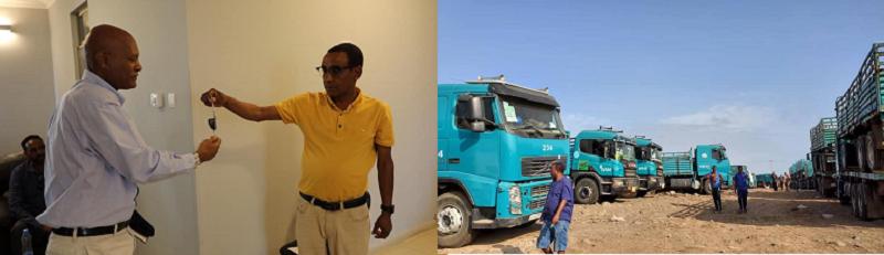 Trans Ethiopia Representative Receives Keys of 179 Trucks Illegally Parked in Djibouti