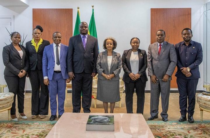 Tanzanian MPs Pay Courtesy Call to President Sahle-Work Tanzanian MPs Pay Courtesy Call to President Sahle-Work