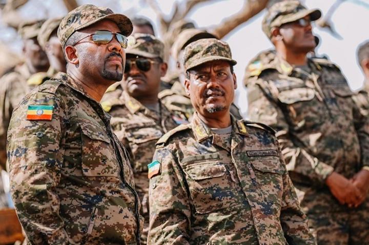 PM Abiy Reviews Joint Military Preparedness Drill of Western Command
