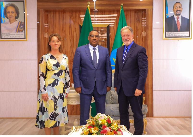 DPM & FM Demeke Confers with WFP Executive Director, Sweden Minister for Int’l Cooperation DPM & FM Demeke Confers with WFP Executive Director, Sweden Minister for Int’l Cooperation