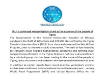 TPLF’s Humanitarian Truce Violation, Offensive Must Bear Full Responsibility: MofA TPLF’s Humanitarian Truce Violation, Offensive Must Bear Full Responsibility: MofA