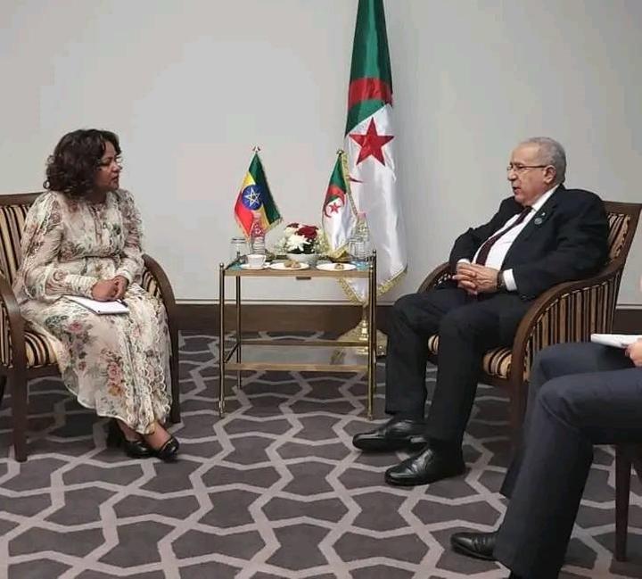 Foreign Affairs State Minister Birtukan meets with Algerian Foreign Minister Foreign Affairs State Minister Birtukan meets with Algerian Foreign Minister