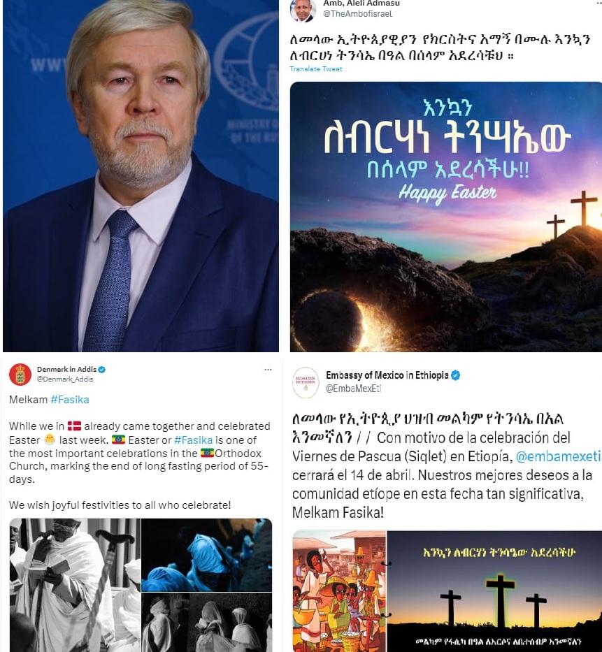 Embassies, Ambassadors of Various Countries Extend Best Easter Wishes to Ethiopian Christians Embassies, Ambassadors of Various Countries Extend Best Easter Wishes to Ethiopian Christians