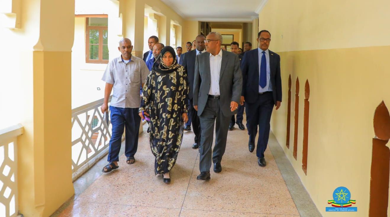 Demeke Visits Emperor Haile Selassie I Secondary School in Zanzibar Demeke Visits Emperor Haile Selassie I Secondary School in Zanzibar