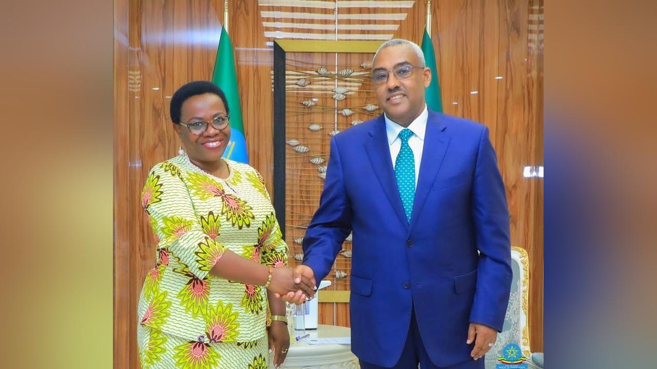 DPM, FM Demeke Confers with AUC Deputy Chairperson DPM, FM Demeke Confers with AUC Deputy Chairperson