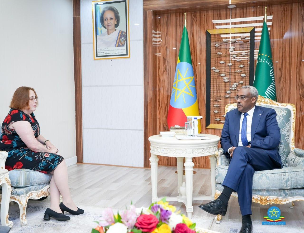 DPM, FM Demeke Confers With US Assistant Secretary of State for African Affairs DPM, FM Demeke Confers With US Assistant Secretary of State for African Affairs