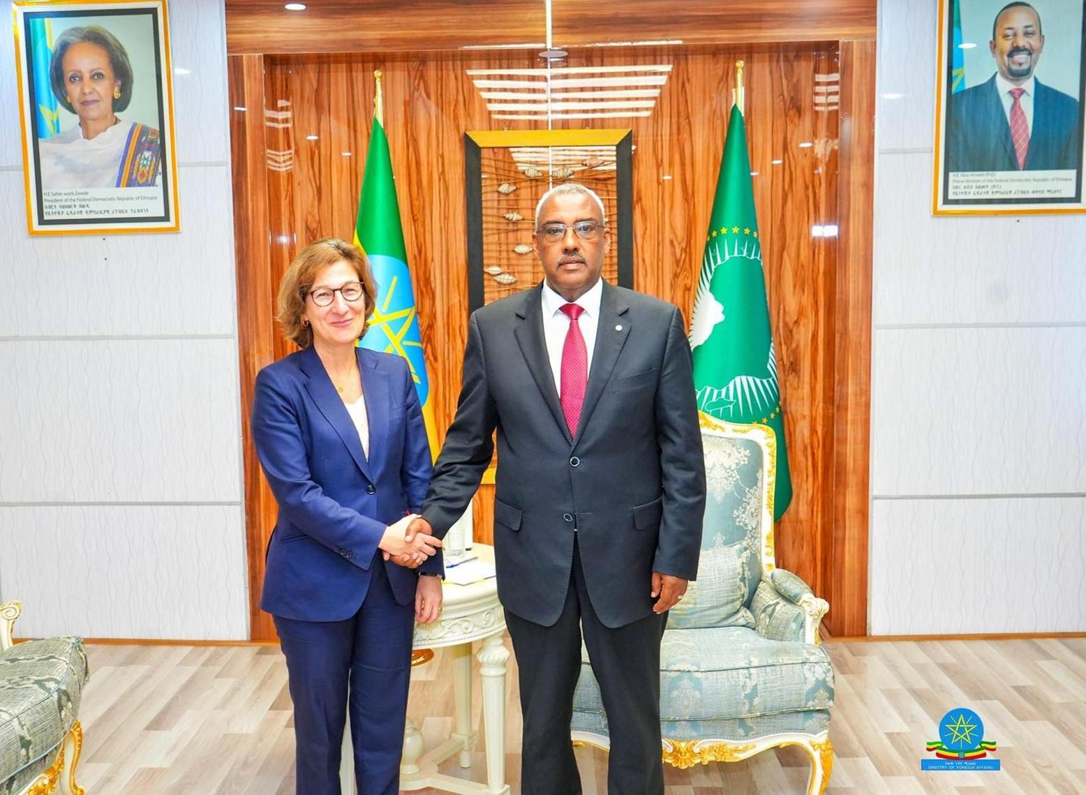 Deputy PM & FM Confers with EU Managing Director for Africa Deputy PM & FM Confers with EU Managing Director for Africa