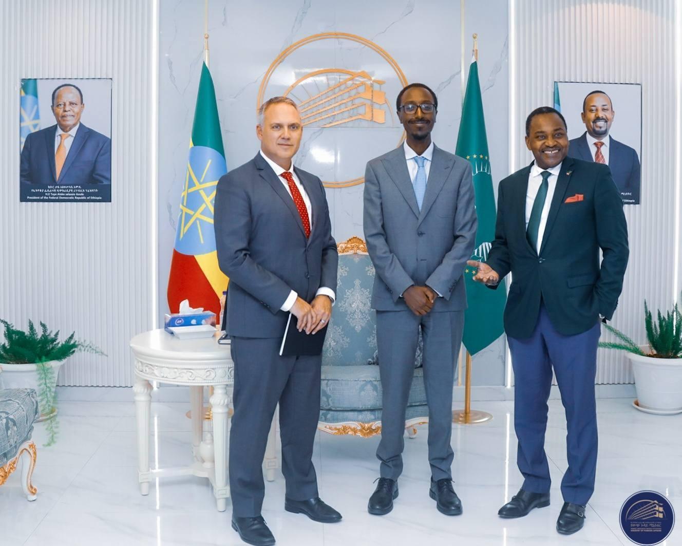 Foreign Minister Gedion Exchanges View with Canadian Ambassador to Ethiopia, Special Envoy to AU Foreign Minister Gedion Exchanges View with Canadian Ambassador to Ethiopia, Special Envoy to AU