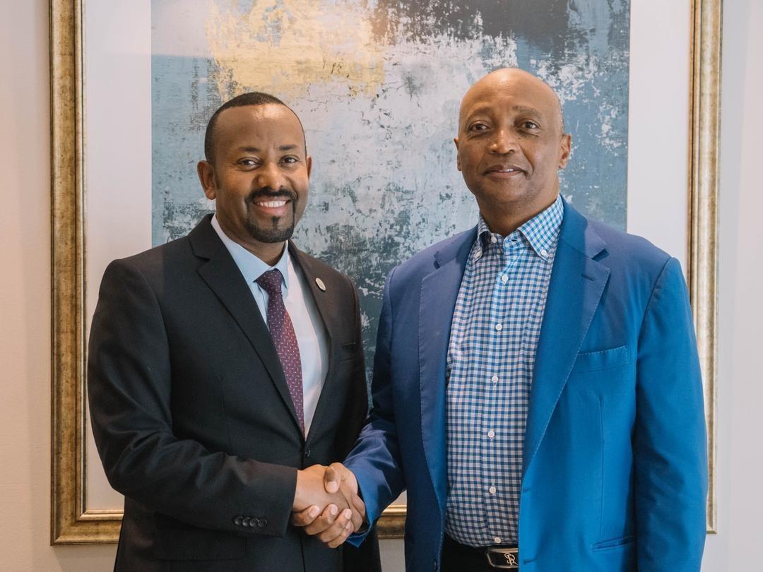 PM Abiy and CAF President Motsepe Discuss Football Partnership