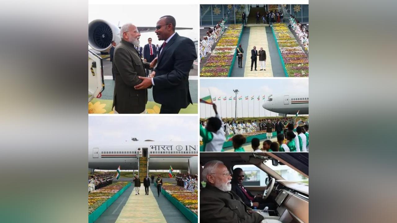 Modi Arrives in Ethiopia to Enhance Strategic Relations Modi Arrives in Ethiopia to Enhance Strategic Relations