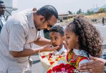Abiy Receives Warm Welcome at Kombolcha Airport Abiy Receives Warm Welcome at Kombolcha Airport