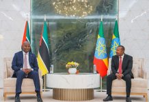 PM Abiy Welcomes Mozambican President in Addis Ababa PM Abiy Welcomes Mozambican President in Addis Ababa