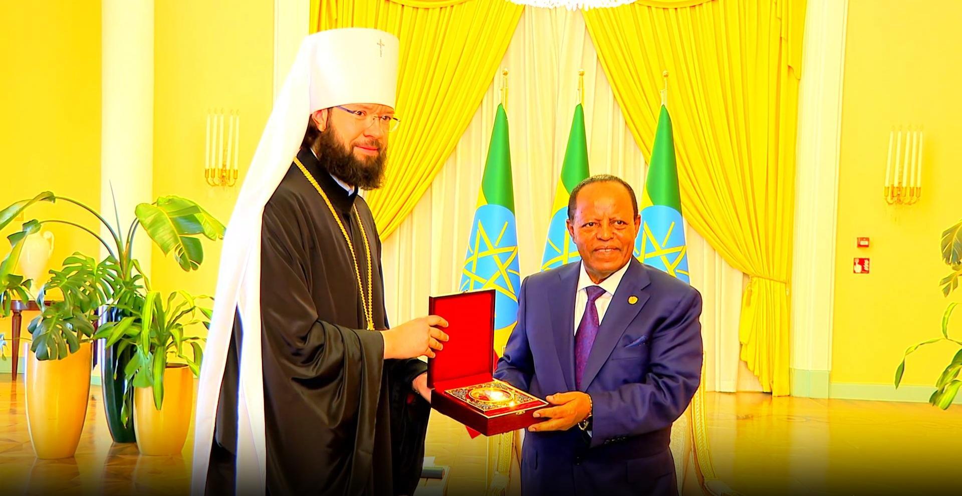 President Taye Receives Russian Orthodox Church Delegation President Taye Receives Russian Orthodox Church Delegation