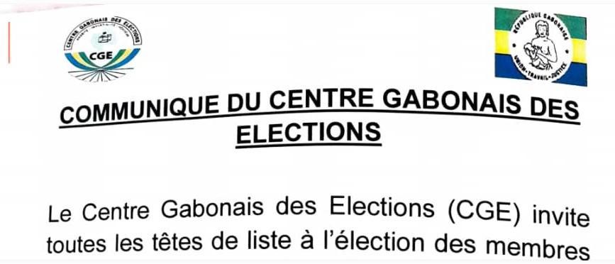 Communiqué du Centre gabonais des élections (à l’attention des candidats à la présidentielle) Communiqué du Centre gabonais des élections (à l’attention des candidats à la présidentielle)