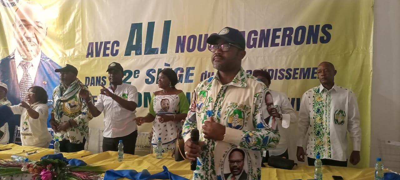 Le 6ème arrondissement bombe les muscles pour la réélection d’Ali Bongo Le 6ème arrondissement bombe les muscles pour la réélection d’Ali Bongo