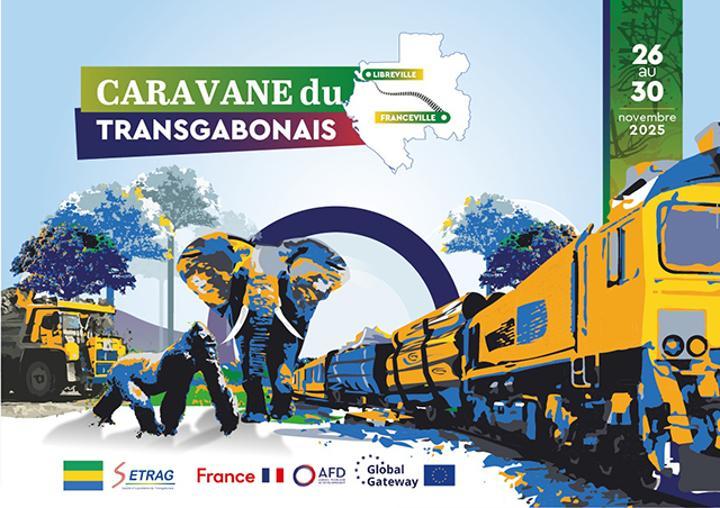 Le Transgabonais: Moteur du Pays Avec Une Caravane Le Transgabonais: Moteur du Pays Avec Une Caravane