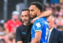 De Zerbi Défend Aubameyang, Renvoie au Gabon De Zerbi Défend Aubameyang, Renvoie au Gabon