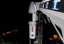 Décollage de Sophie Adenot vers la Station Spatiale Internationale Décollage de Sophie Adenot vers la Station Spatiale Internationale