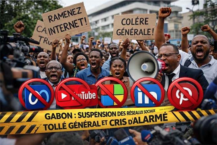 Gabon Suspend Les Réseaux Sociaux, Réactions Indignées Gabon Suspend Les Réseaux Sociaux, Réactions Indignées
