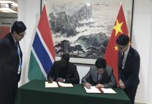Gambia, China sign grant to augment security at Airport