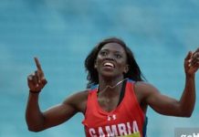 Gambia’s Gina Eying 200m Finals