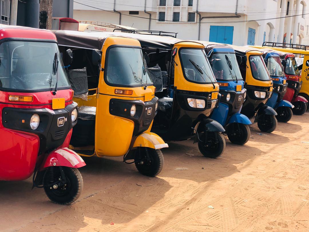 Reliance Financial Services gives 7 Tricycles worth over D1M to MRG as loan Reliance Financial Services gives 7 Tricycles worth over D1M to MRG as loan