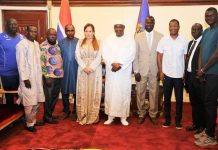 Africa Volleyball president hold talks with President Barrow Africa Volleyball president hold talks with President Barrow