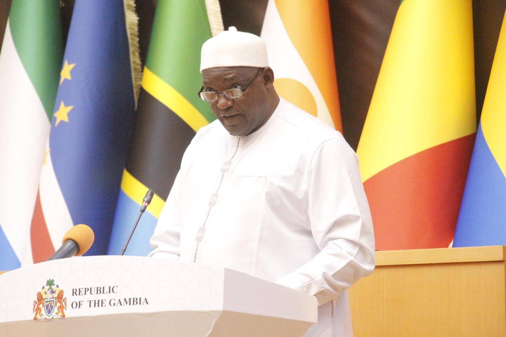President Adama Barrow GMRG at the Conference of African Ulama and Religious Affairs Ministers