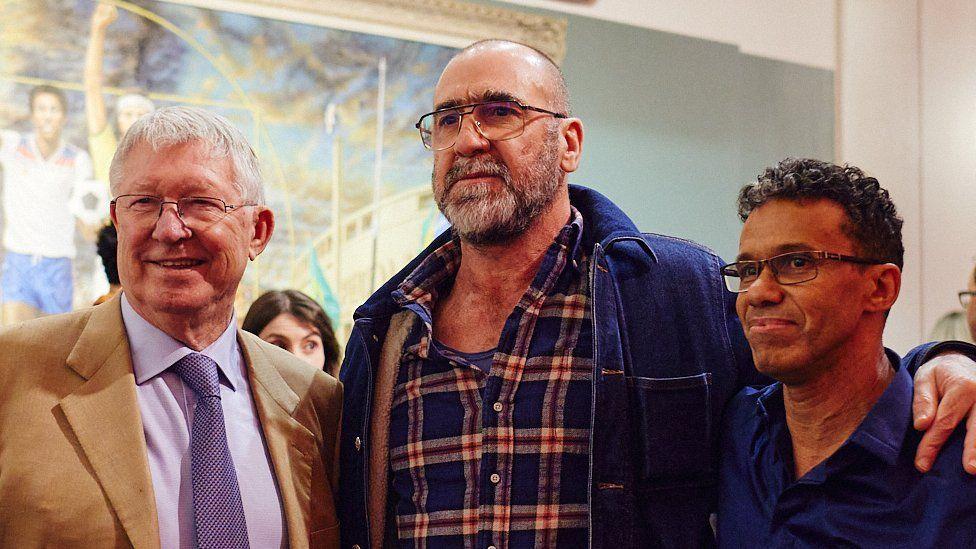 Manchester United legend Eric Cantona launches sport art exhibition Manchester United legend Eric Cantona launches sport art exhibition