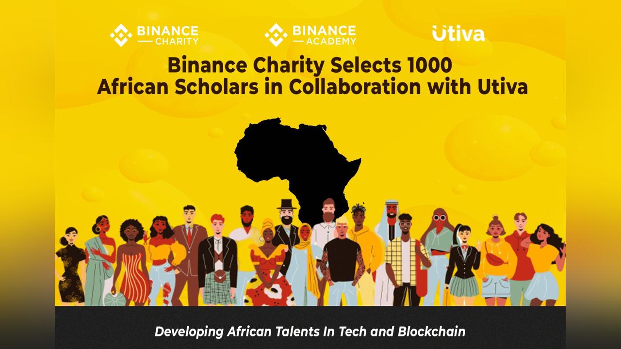 Binance Charity, Utiva select 1000 Africans for tech scholarship Binance Charity, Utiva select 1000 Africans for tech scholarship