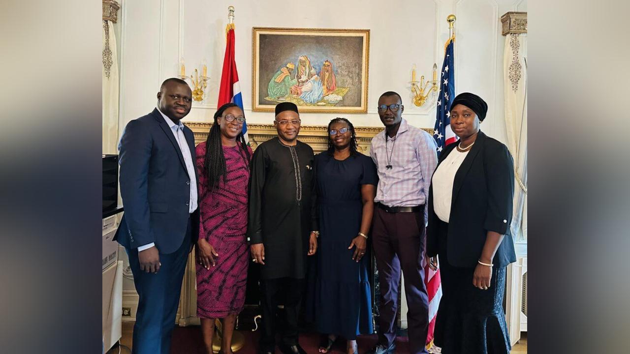 Ambassador Bah Receives Delegation Of GamREMTI, UTG, MRC Gambia, And University Of Maryland Baltimore Ambassador Bah Receives Delegation Of GamREMTI, UTG, MRC Gambia, And University Of Maryland Baltimore