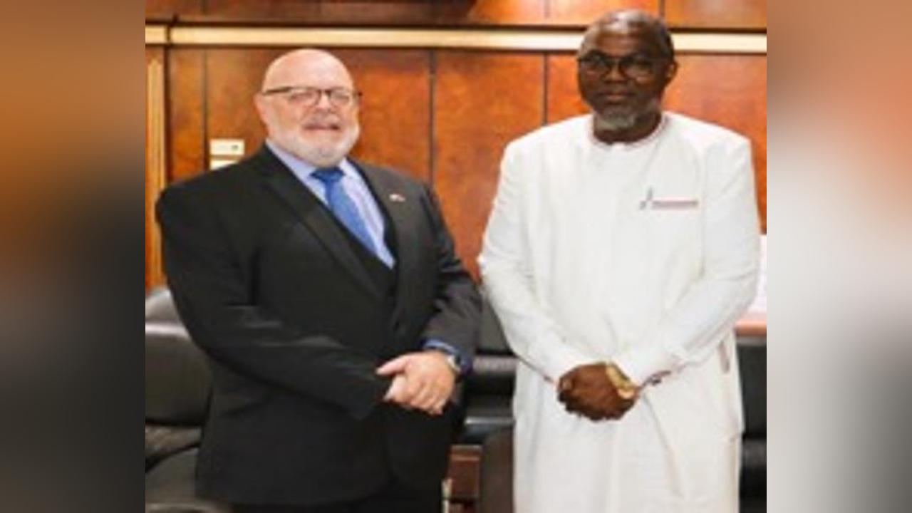 ‘Gambia becoming stalwart of good governance and democracy’ H.E. VP Jallow with outgoing British High Commissioner, H.E. David Belgrove ‘Gambia becoming stalwart of good governance and democracy’ H.E. VP Jallow with outgoing British High Commissioner, H.E. David Belgrove