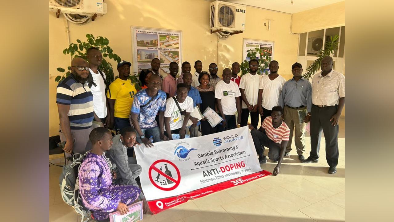 Gambia swimming association organises anti-doping training Gambia swimming association organises anti-doping training
