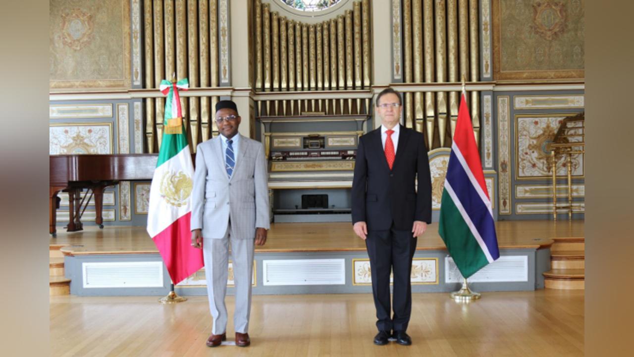 Gambia’s Ambassador to US presents Letter of Credence to Mexican counterpart Gambia’s Ambassador to US presents Letter of Credence to Mexican counterpart